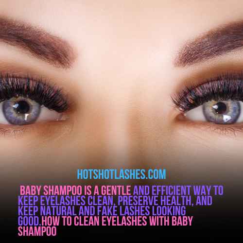 how to clean eyelashes with baby shampoo