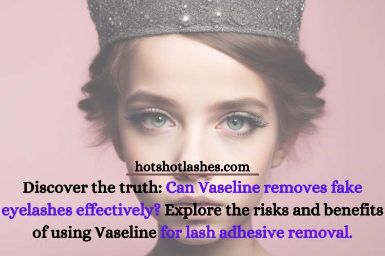 Vaseline removes fake eyelashes