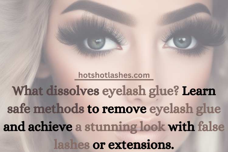 What dissolves eyelash glue