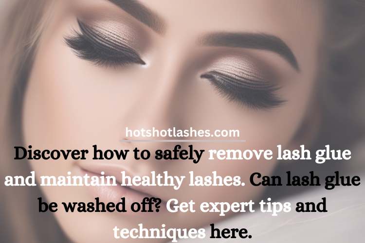 can lash glue be washed off