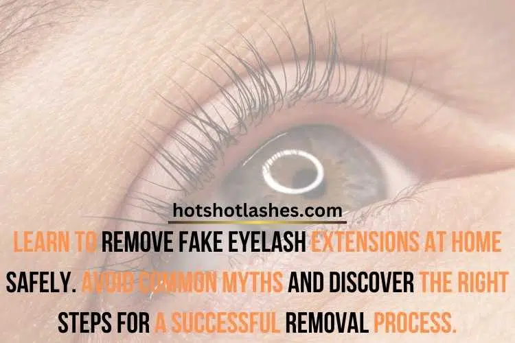 remove fake eyelash extensions 