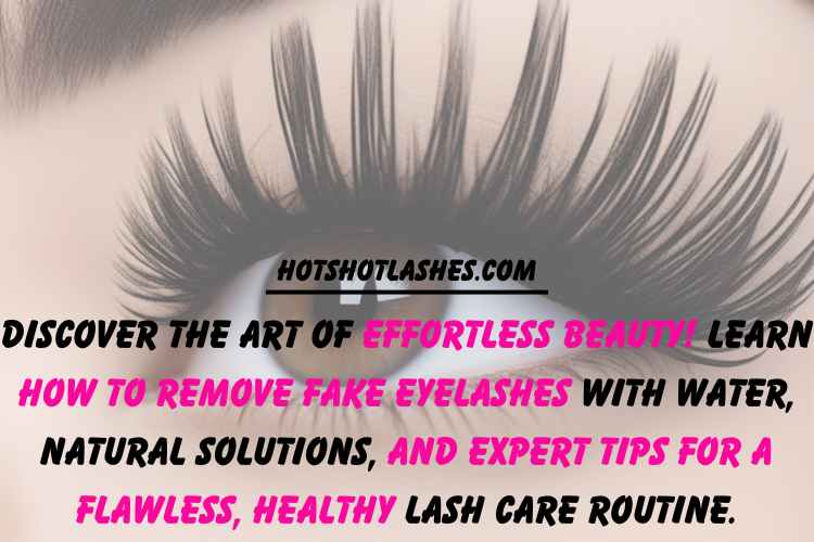 remove fake eyelashes with water