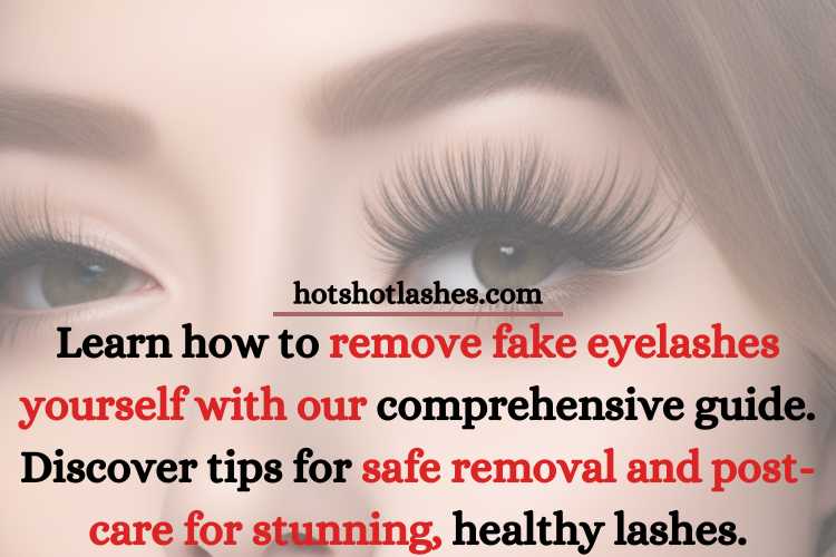 remove fake eyelashes yourself